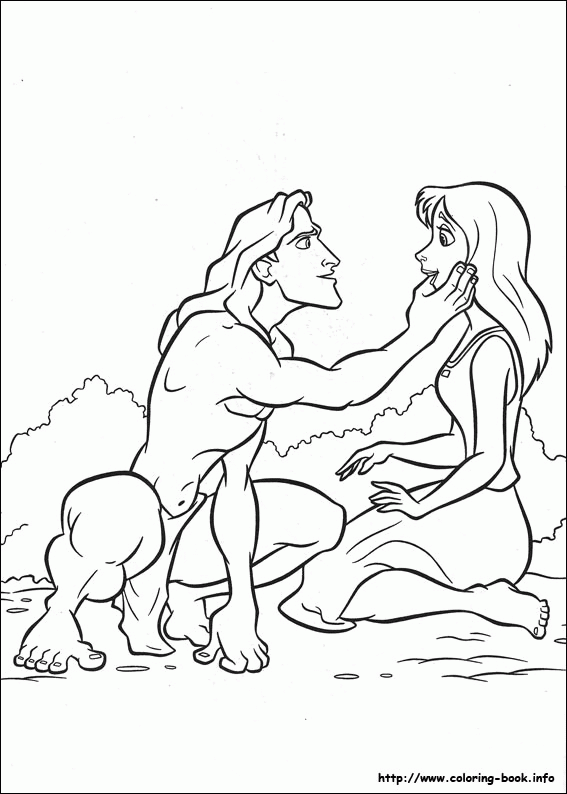 Tarzan kolorowanki
